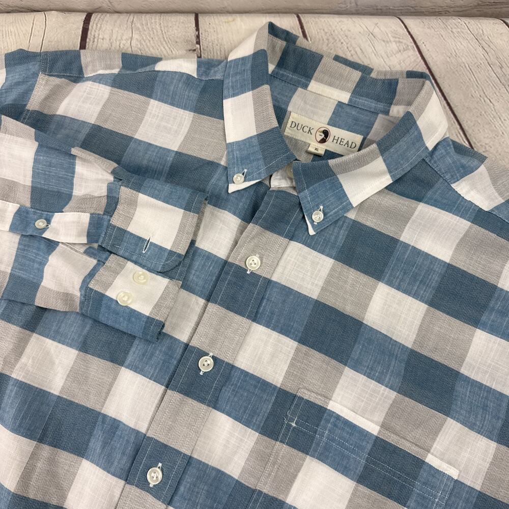 Duck Head Classic Oxford Men's Plaid Cotton Button-Down Shirt Multicolor XL